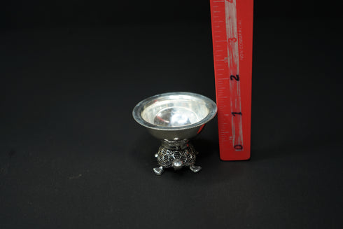 Pure Silver Tortoise Pair Diya 139.97grams