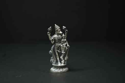 Pure Silver Antique Hayagriva Sahita Bhu Lakshmi Varaha Idol 89.3g