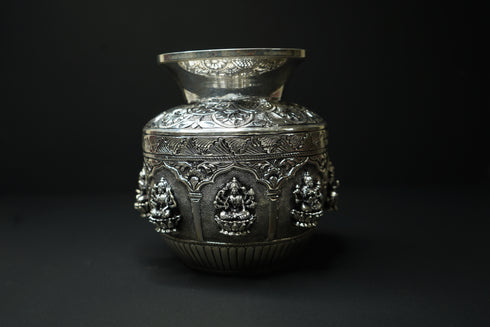 Antique Silver Astha Laxmi Kalasham 339.96g