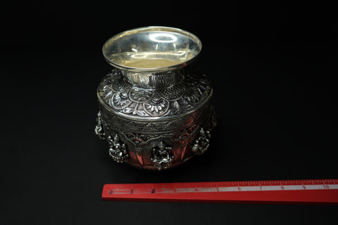 Pure Silver Antique Silver Astha Laxmi Kalash 744.02 grams