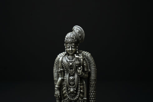 Pure Silver Aandal Amma Antique Idol 210.04grams