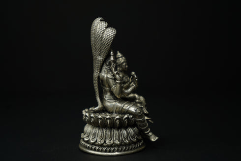 Pure Silver 3D Vishnu Lakshmi Antique Idol 239.9g