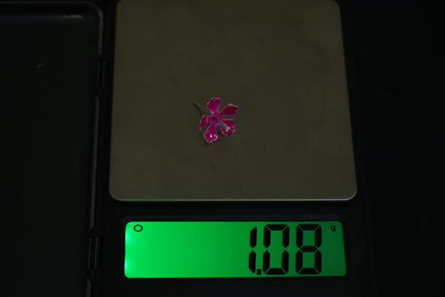 Pure Silver Pink Flowers 5g (Pack of 5)