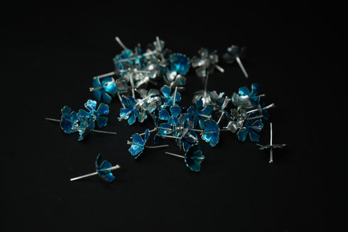 Pure Silver Blue Flowers 5g (Pack of 5)