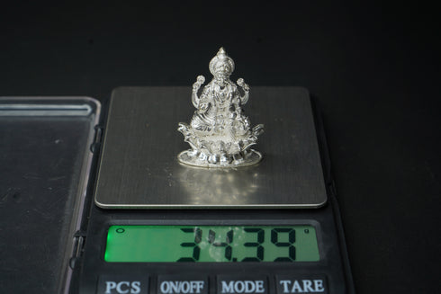 Pure Silver Dhana Lakshmi Idol 34.38grams