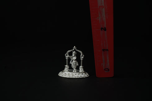 Pure Silver Lord Krishna With Flute Idol 16.32 grams