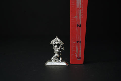 Pure Silver Ram Bhakt Hanuman Idol 9.99 grams