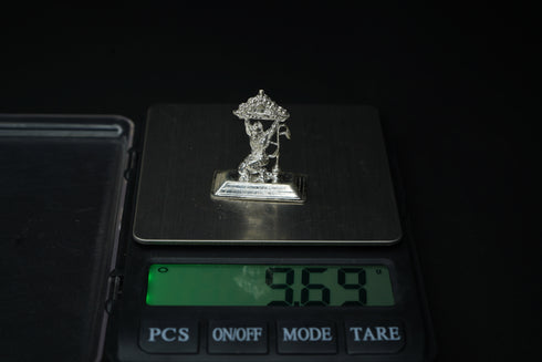 Pure Silver Ram Bhakt Hanuman Idol 9.99 grams