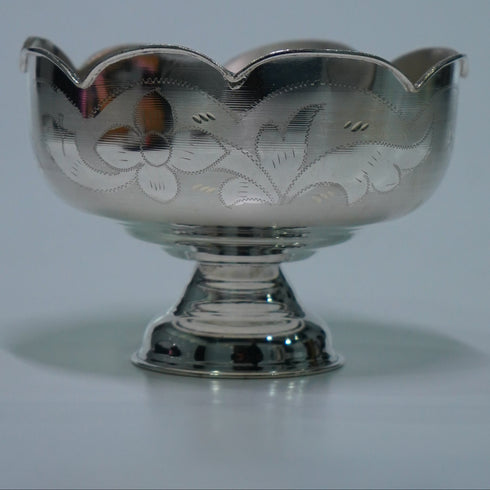 Pure Silver Bowl With Stand Base 129g