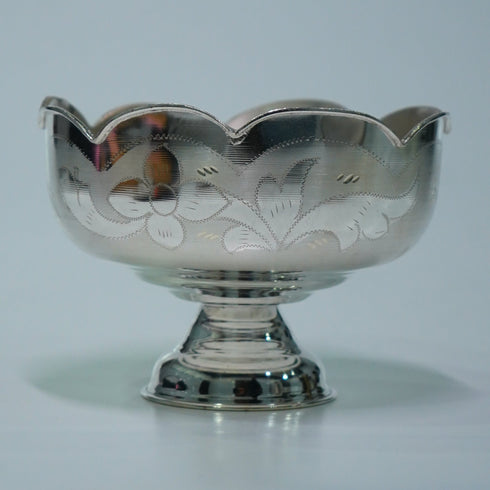 Pure Silver Bowl With Stand Base 129g