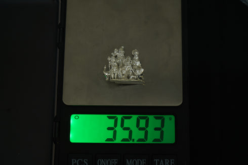 Pure Silver Mahadev Family Idol 35.93 grams