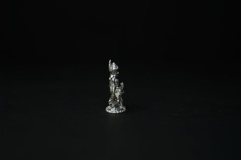 Pure Silver Saraswati on Peacock Idol 33.43 grams