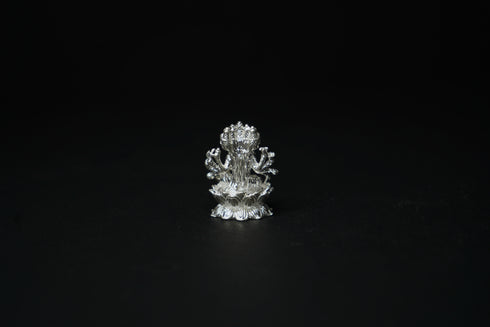 Pure Silver Gayathri Devi Murthy Idol 46.78 grams
