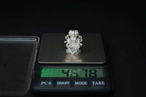 Pure Silver Gayathri Devi Murthy Idol 46.78 grams