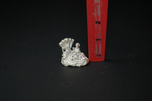 Pure Silver Vishnu Narayana With Lakshmi Idol 67.8g