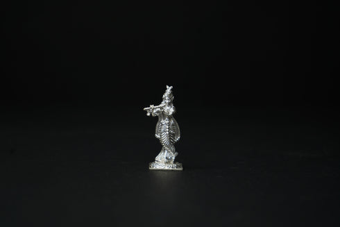 Pure Silver Krishna With Flute Idol 25.76 grams