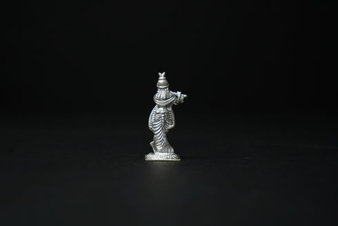 Pure Silver Krishna With Flute Idol 25.76 grams
