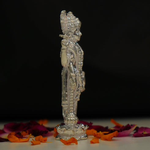 Satyanarayana Swamy | Vishnu Murti Idol In Pure Silver 23g