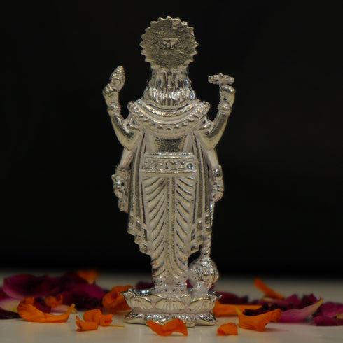 Satyanarayana Swamy | Vishnu Murti Idol In Pure Silver 23g