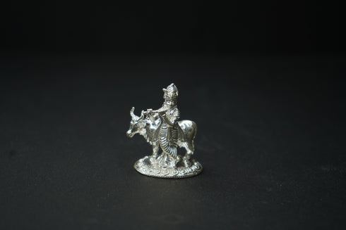 Pure Silver Krishna With Cow Idol 81.29 grams