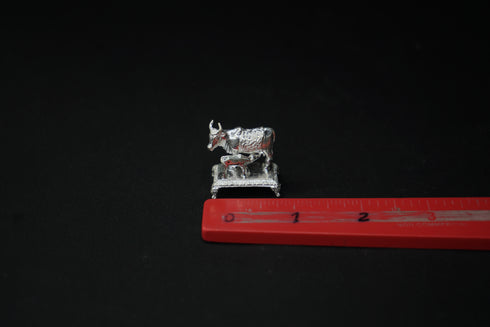 Pure Silver Cow With Calf Idol 26.89 grams