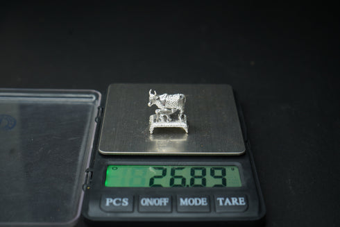 Pure Silver Cow With Calf Idol 26.89 grams
