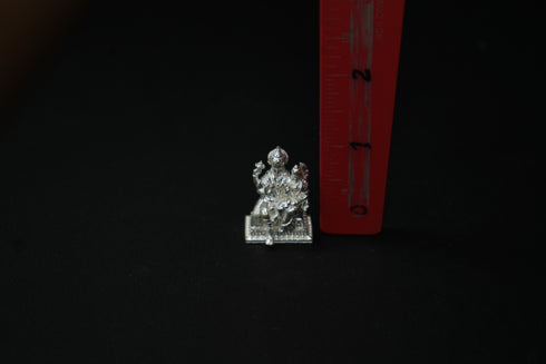 Pure Silver Vishnu With Laxmi Idol