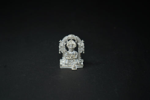 Pure Silver Swamy Ramanuja With Snakes On Head 57.35g