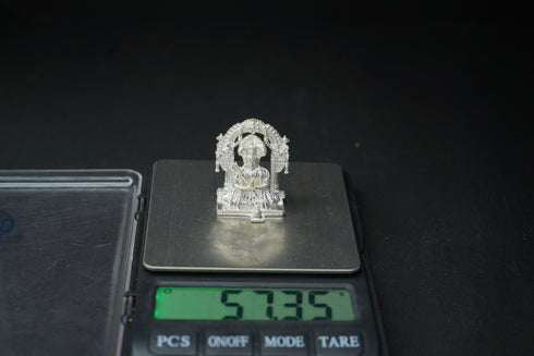 Pure Silver Swamy Ramanuja With Snakes On Head 57.35g