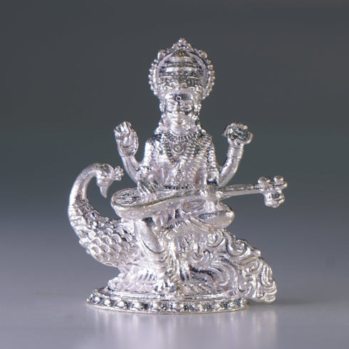 Pure Silver Saraswati Idol 54g