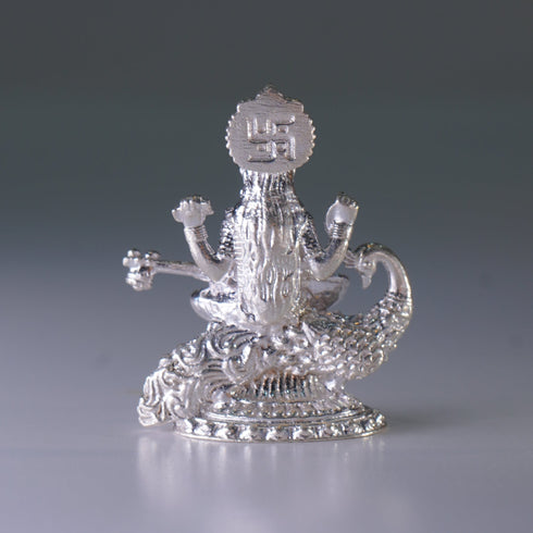 Pure Silver Saraswati Idol 54g