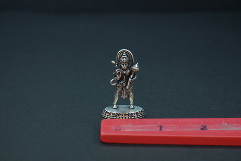 Pure Silver Antique Hanuman Idol Standing 10.27G By Mahita Collections