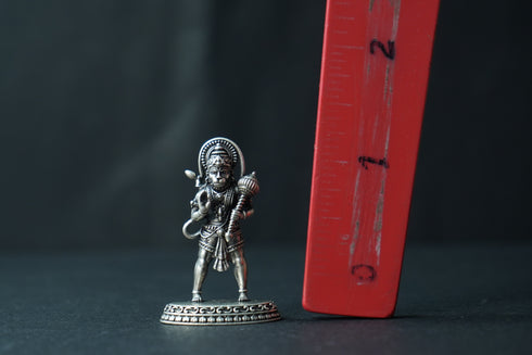 Pure Silver Antique Hanuman Idol Standing 10.27G By Mahita Collections