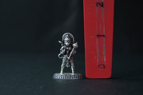 Pure Silver Antique Hanuman Idol Standing 8.26G By Mahita Collections