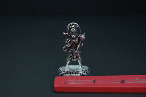Pure Silver Antique Hanuman Idol Standing 15.71G By Mahita Collections