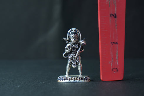 Pure Silver Antique Hanuman Idol Standing 15.71G By Mahita Collections