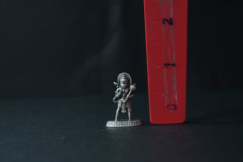 Pure Silver Antique Hanuman Idol Standing 5.40G By Mahita Collections
