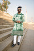 Kzari Handicraft Green Tie-Dye Kurta