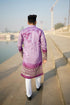 Kzari Magenta Sunshine Chanderi Kurta with Border