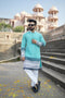 Kzari Nila Aasman Georgette Kurta with All-White Embroidery