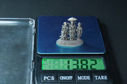 Pure Silver Antique Rama Family Small 13.82G By Mahita Collections
