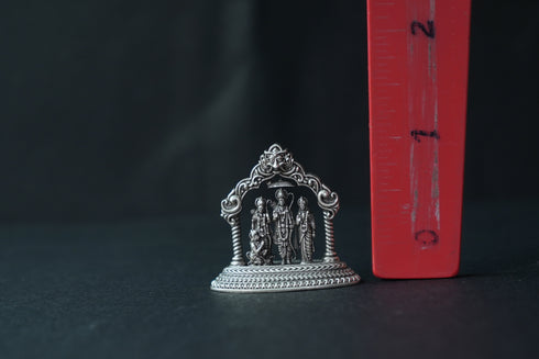 Pure Silver Antique Rama Family With Frame 14.19G By Mahita Collections