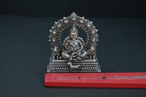 Pure Silver Antique Kubera 79.69G Idol By Mahita Collections
