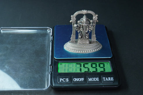Pure Silver Antique Dhashavathar Big 75.99G By Mahita Collections