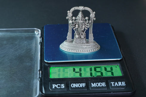 Pure Silver Antique Dhashavathar Small 41.57G By Mahita Collections