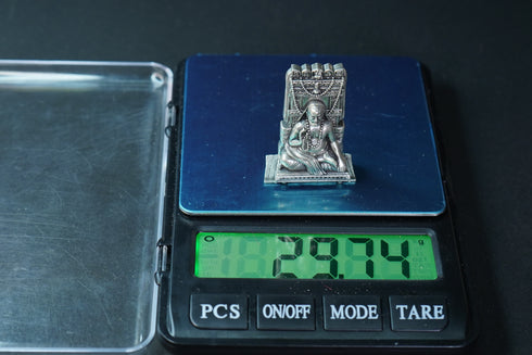 Pure Silver Antique 2D Raghvendra 29.74G By Mahita Collections