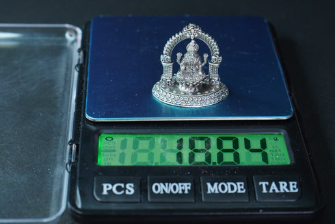 Pure Silver Antique 2D Arch Laxmi 18.84G By Mahita Collections