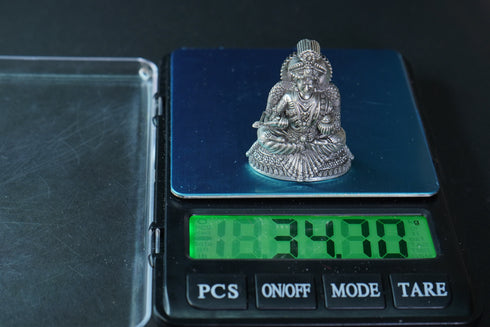 Pure Silver Antique Annapurana Devi Big 34.70G By Mahita Collections