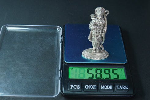 Pure Silver Antique Rama Idol 58.95G By Mahita Collections