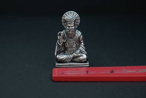 Pure Silver Antique Gurunanak 57.96G By Mahita Collections